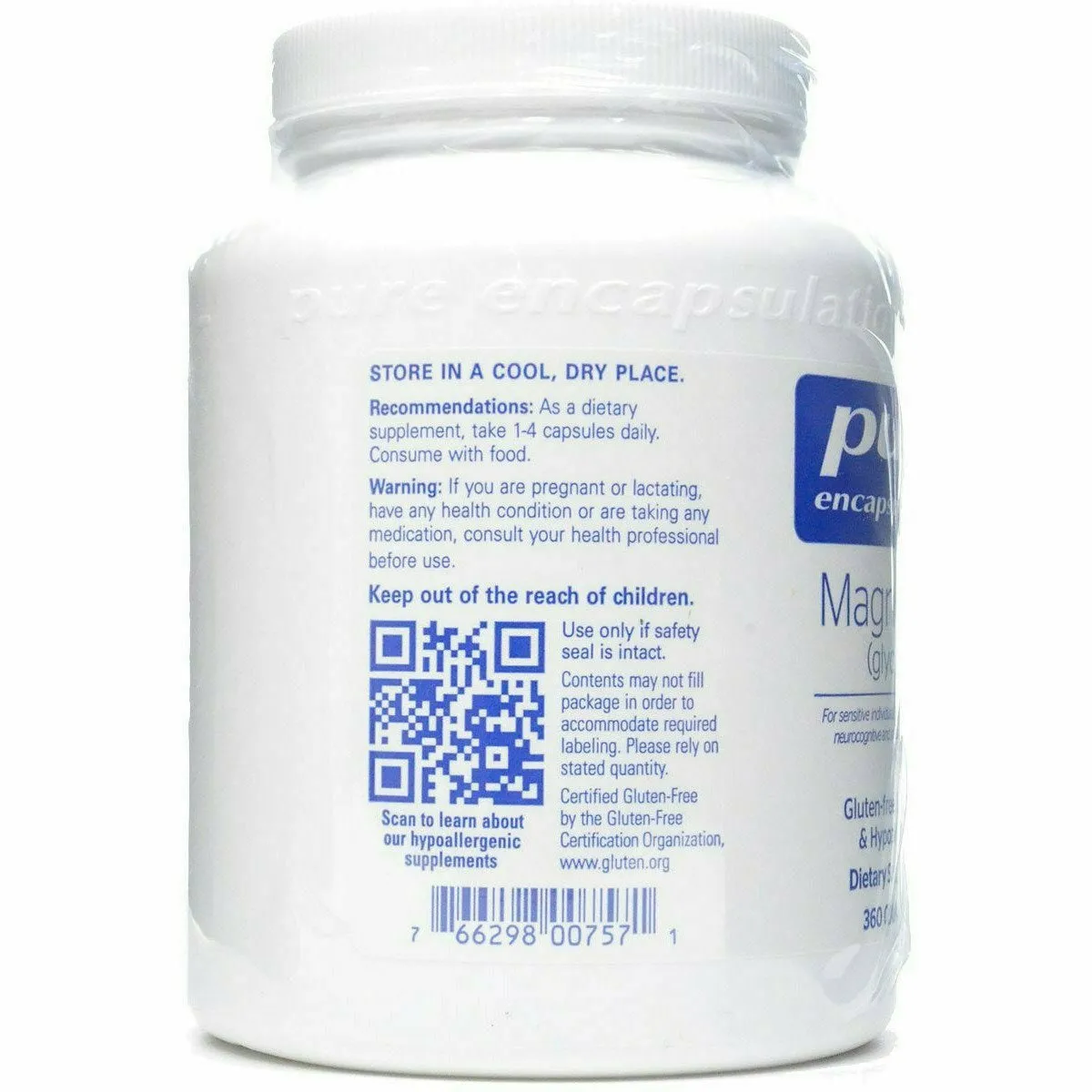 Magnesium (glycinate) 120 mg by Pure Encapsulations