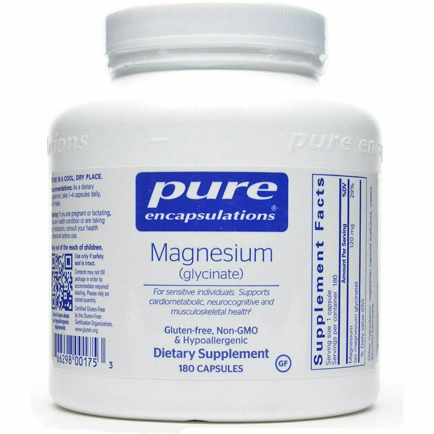 Magnesium (glycinate) 120 mg by Pure Encapsulations