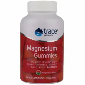 Magnesium Gummies Watermelon 120 gummies by Trace Minerals Research