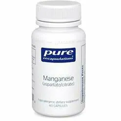 Manganese (aspartate/citrate) 60 vcaps by Pure Encapsulations