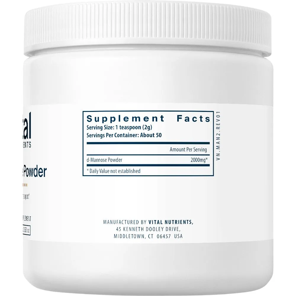 Mannose Powder 100 gms by Vital Nutrients