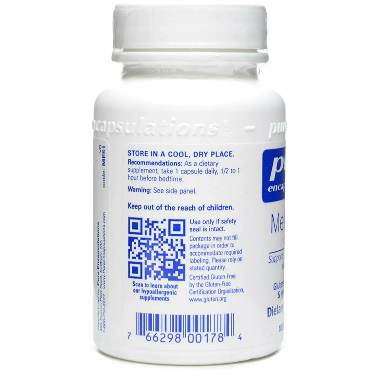 Melatonin 0.5 mg by Pure Encapsulations