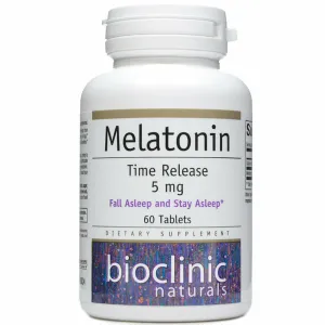 Melatonin Time Release 5 mg 60 tabs By Bioclinic Naturals
