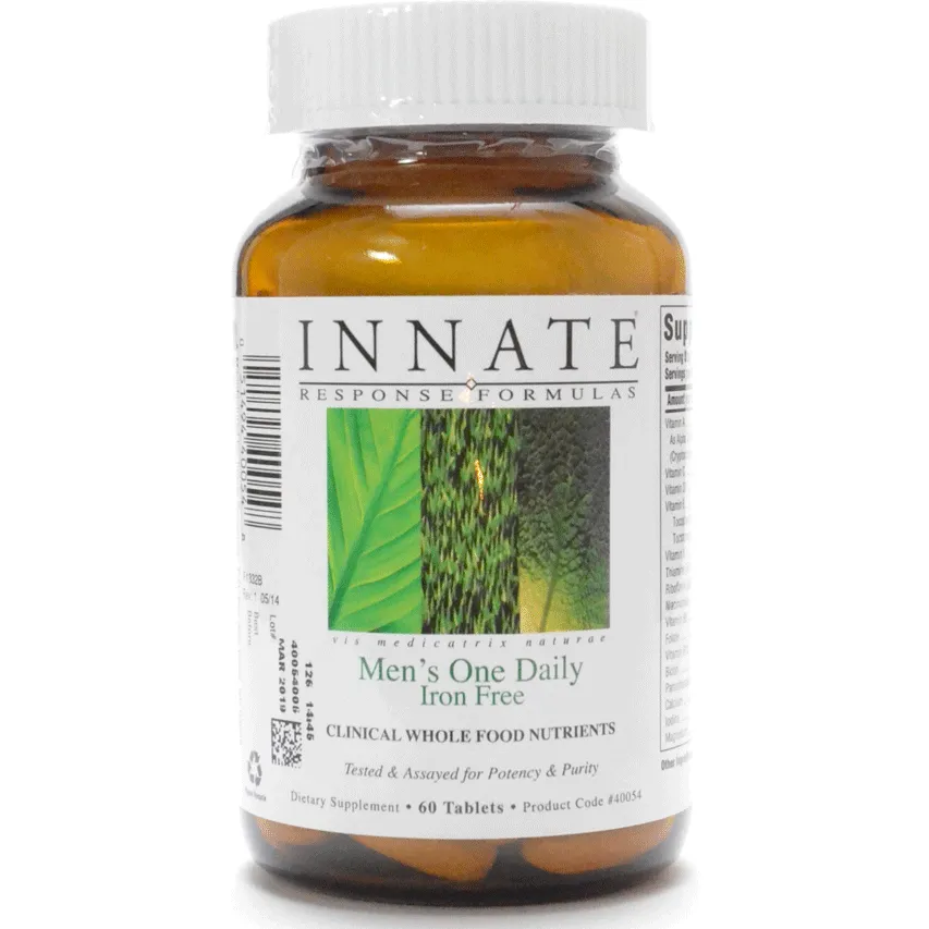 Men's One Daily Iron Free 60 tabs by Innate Response