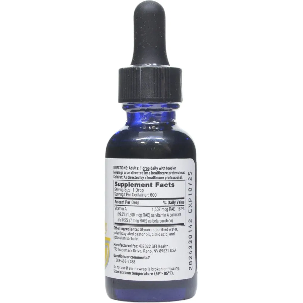 Micellized Vitamin A Liquid 1 fl. oz. (600 Servings) by Klaire Labs/SFI Health