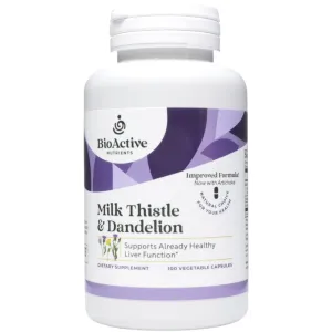 Milk Thistle & Dandelion 100 veg caps by BioActive Nutrients