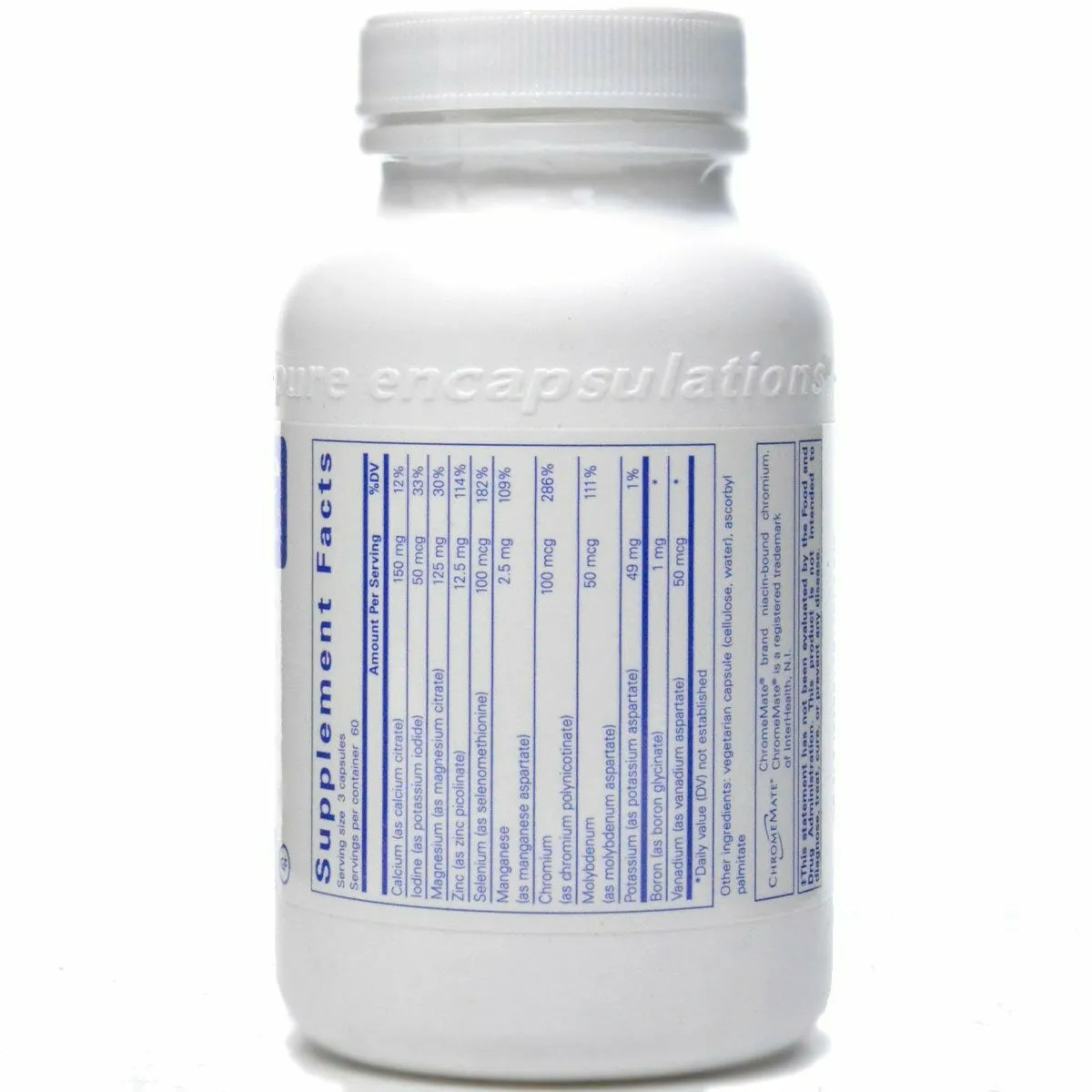 Mineral 650 (w/out CU & FE) 180 vcaps by Pure Encapsulations