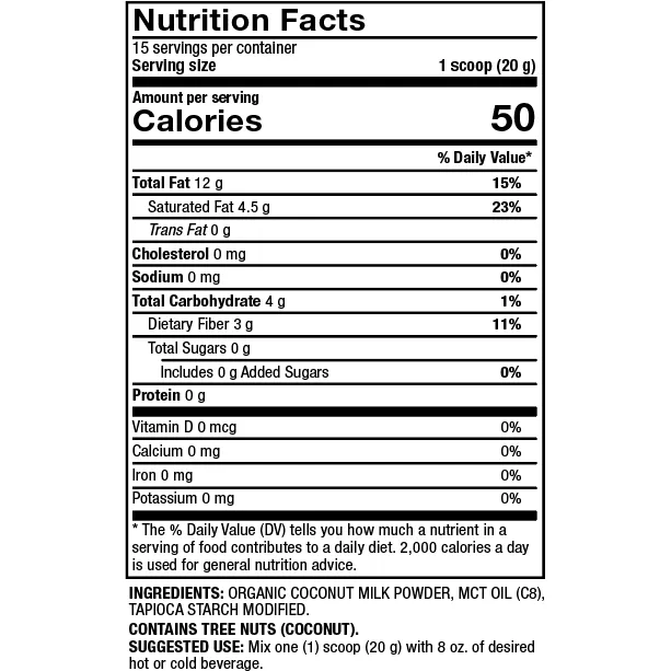 MITOMIX Keto Creamer with Coconut Milk 10.58 oz by Dr. Mercola