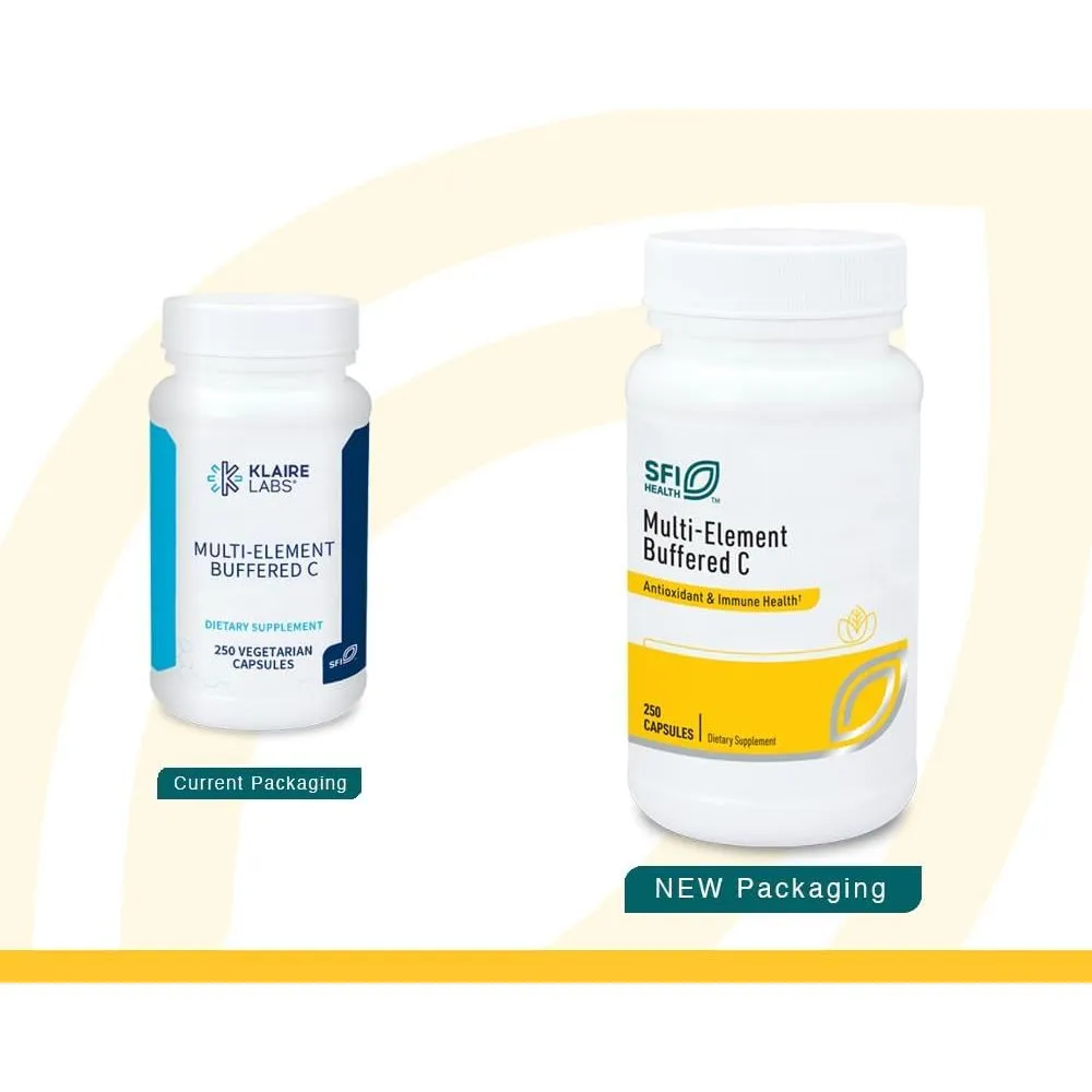 Multi-Element Buffered C 250 vcaps by Klaire Labs/SFI Health