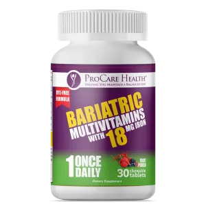 Multivitamin | 18mg Iron | Dye-Free Chewable | Fruit Punch