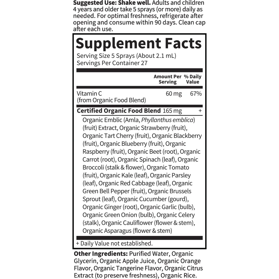 Mykind Organics Vitamin C Orange-Tang 2 oz by Garden Of Life
