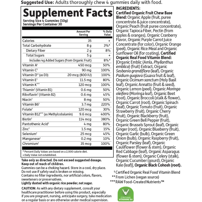 Mykind Womens 40  Multi-Berry 120 Gummy by Garden of Life