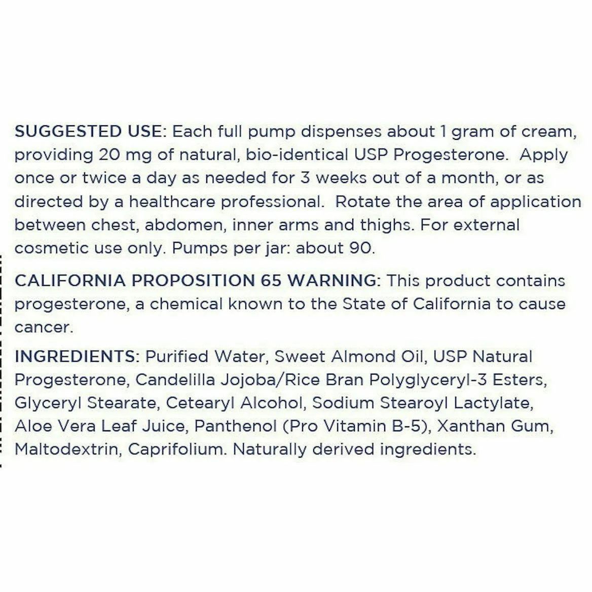 Natural Progeste Cream 3.5 oz by Metabolic Maintenance