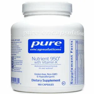 Nutrient 950 with Vitamin K 180 vcaps by Pure Encapsulations