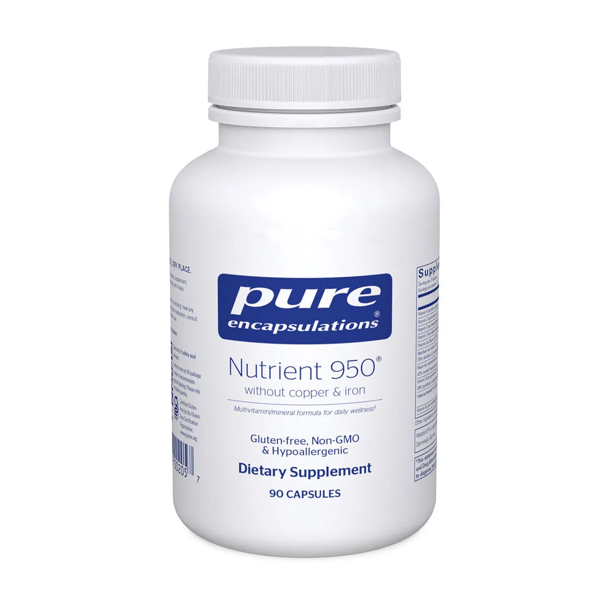 Nutrient 950 without Copper & Iron by Pure Encapsulations