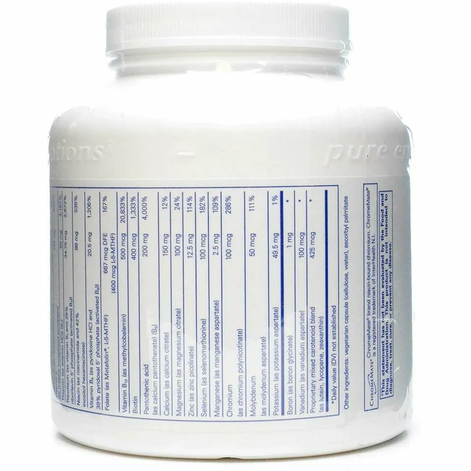 Nutrient 950 w/out Copper. Iron & Iodine 180 vcaps by Pure Encapsulations
