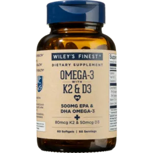 Omega-3 with K2 & D3 60 softgels by Wiley's Finest