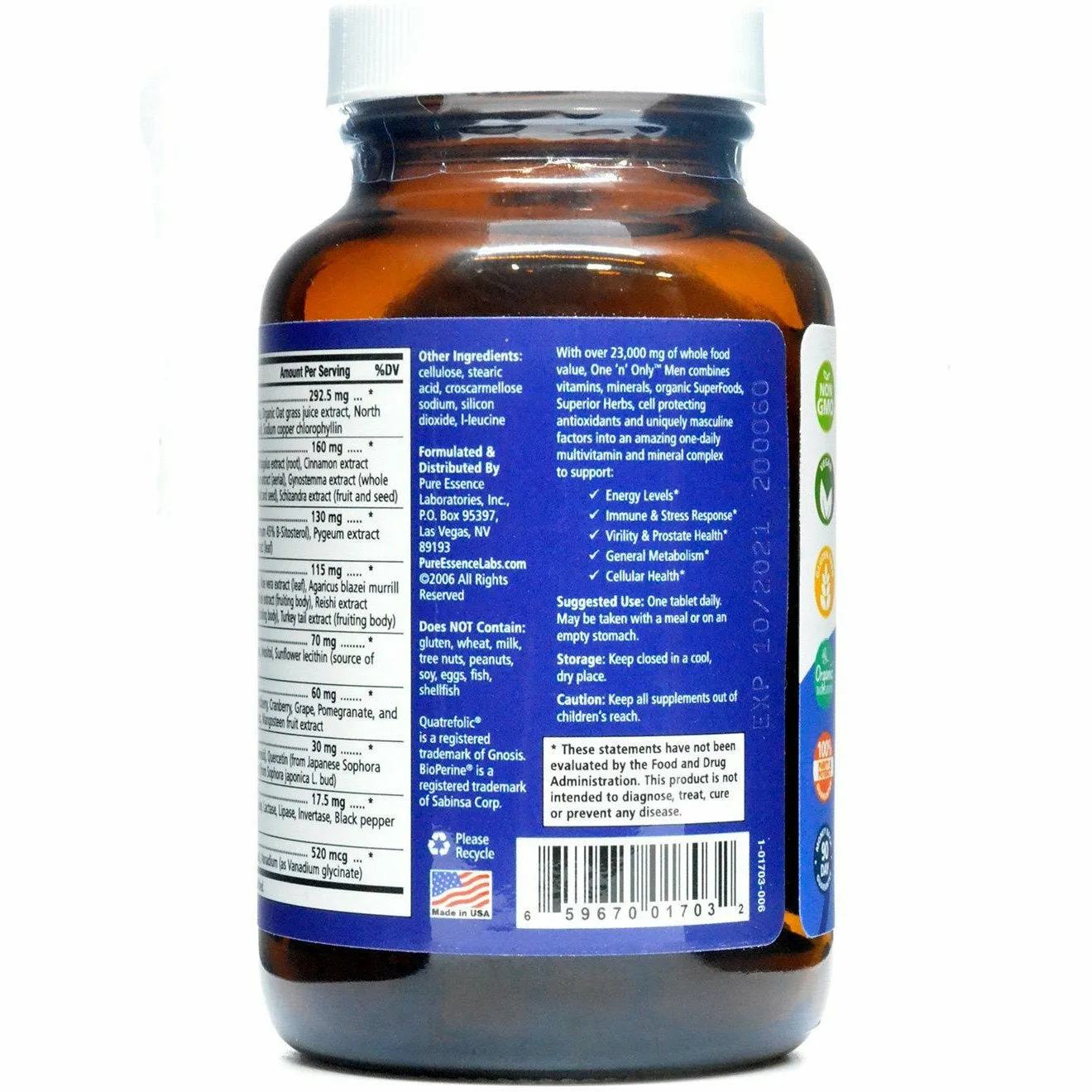 One 'n' Only Men One A Day Multivitamin by Pure Essence