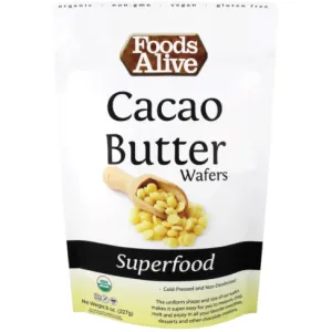 Organic Cacao Butter Wafers 8 oz by Foods Alive