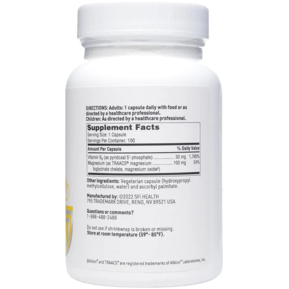 P-5-P Plus w/Magnesium 100 vcaps by Klaire Labs/SFI Health