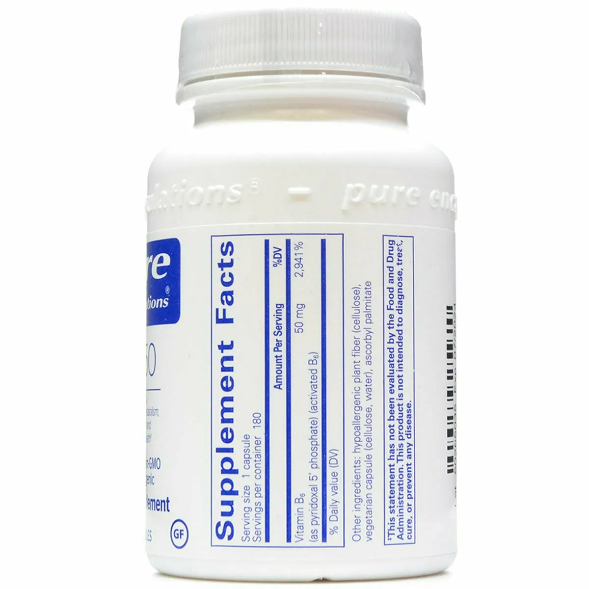 P5P 50 (activated B-6) by Pure Encapsulations