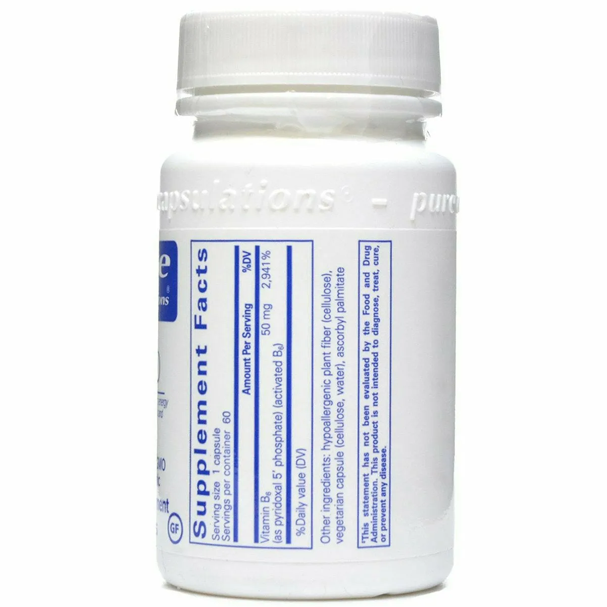 P5P 50 (activated B-6) by Pure Encapsulations