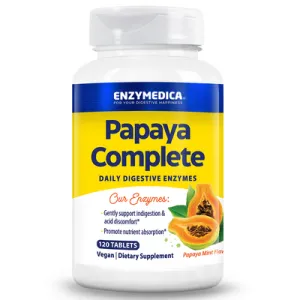 Papaya Complete Daily Digestive Enzymes 120 tablets by Enzymedica