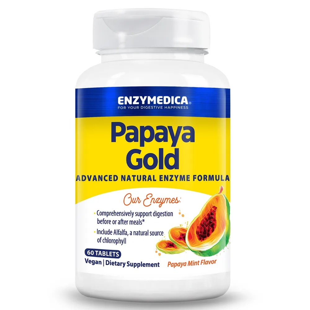 Papaya Gold Advanced Natural Enzyme Formula 60 tablets by Enzymedica