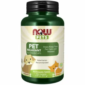 Pet Relaxant for Dogs and Cats 90 tabs By Now