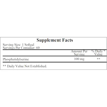 Phosphatidylserine 60 softgels by Ecological Formulas