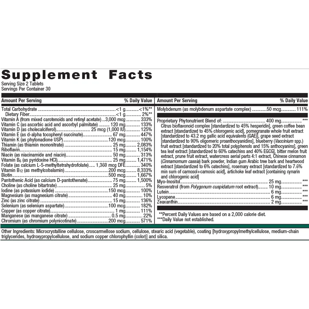 PhytoMulti Multivitamin by Metagenics