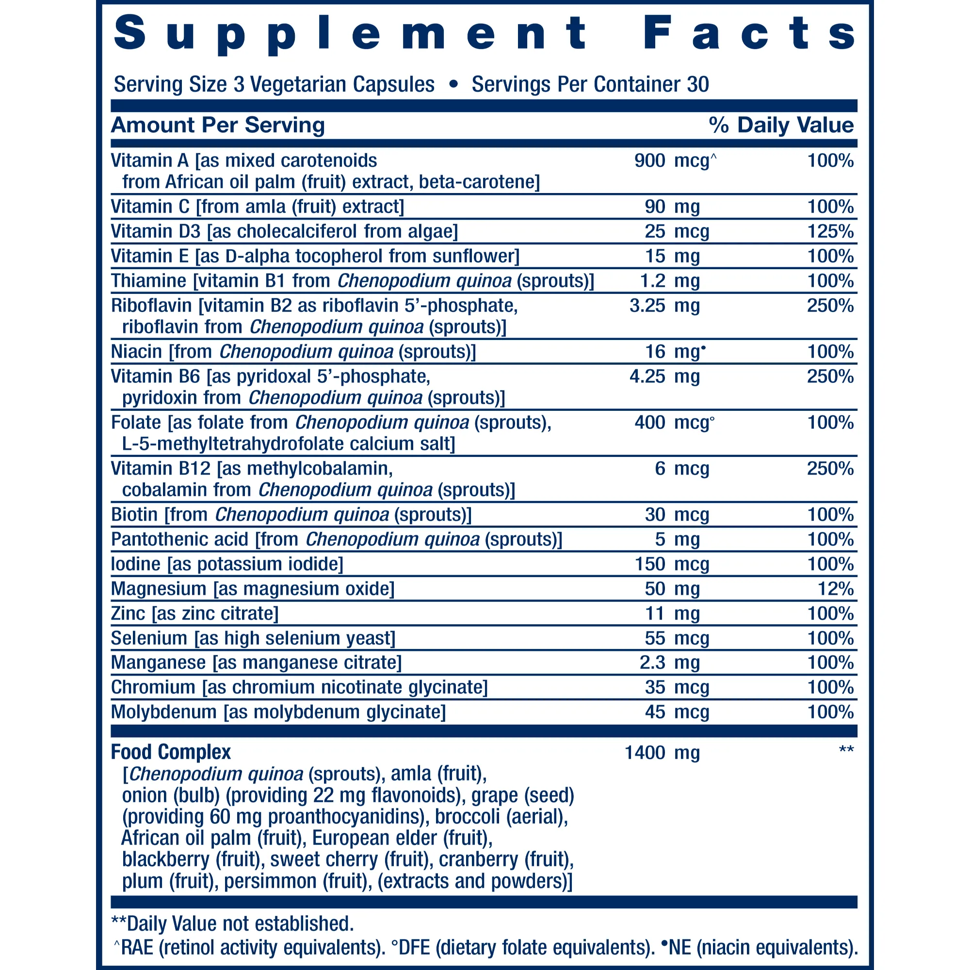 Plant-Based Multivitamin 90 caps by Life Extension