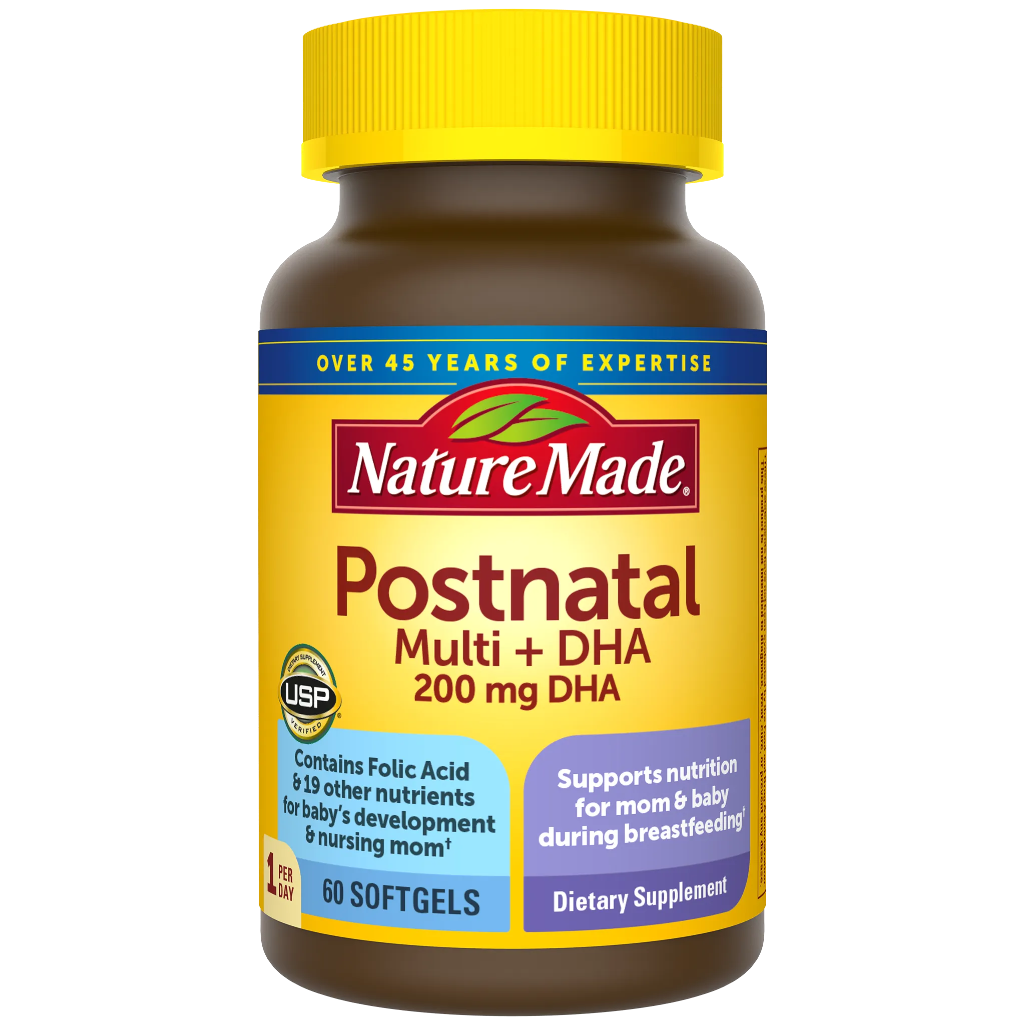 Postnatal Multivitamin   200 mg DHA Softgels