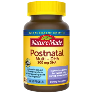 Postnatal Multivitamin   200 mg DHA Softgels