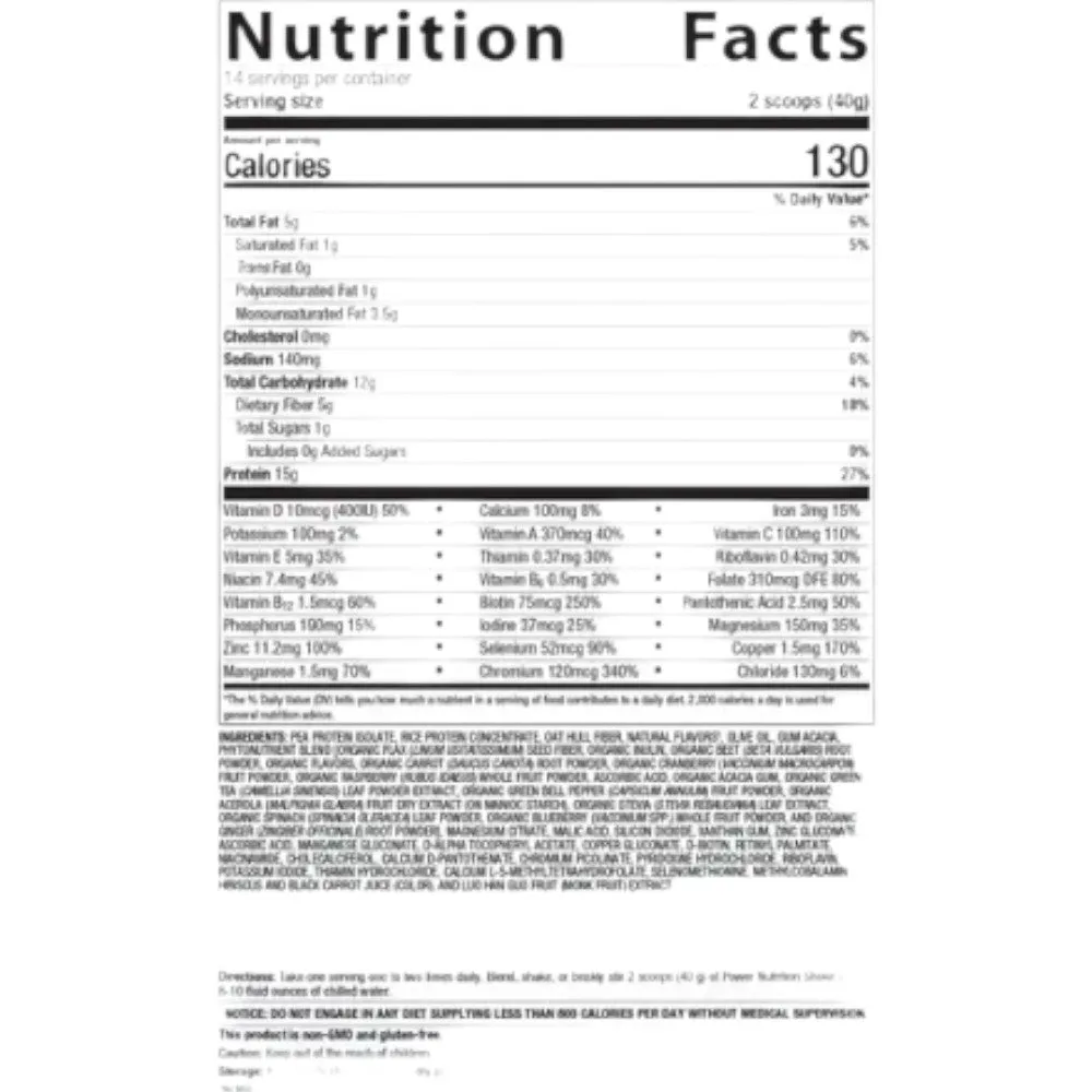 Power Nutrition Shake Mixed Berry 14 Servings by Metagenics