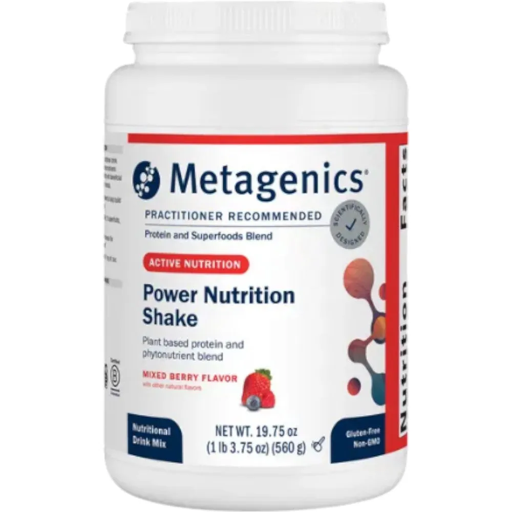 Power Nutrition Shake Mixed Berry 14 Servings by Metagenics