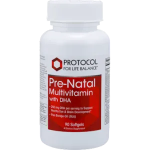 Pre-Natal Multivitamin with DHA 90 Gels by Protocol For Life Balance