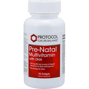 Pre-Natal Multivitamin with DHA 90 Gels by Protocol For Life Balance