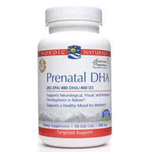 Prenatal DHA 500 mg 90 gels by Nordic Naturals