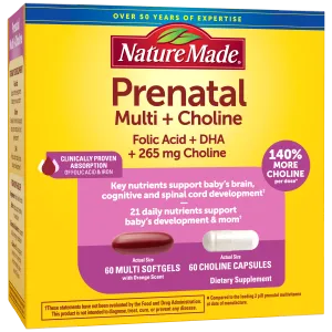 Prenatal Multivitamins   Choline Capsules