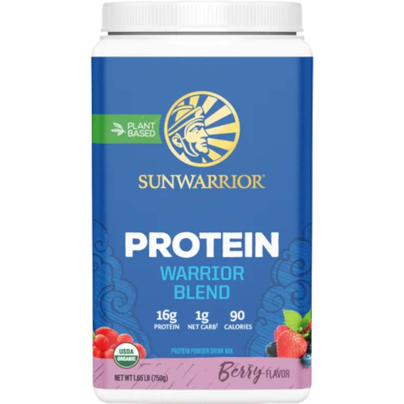Protein Warrior Blend Berry 1.65 lbs by Sunwarrior