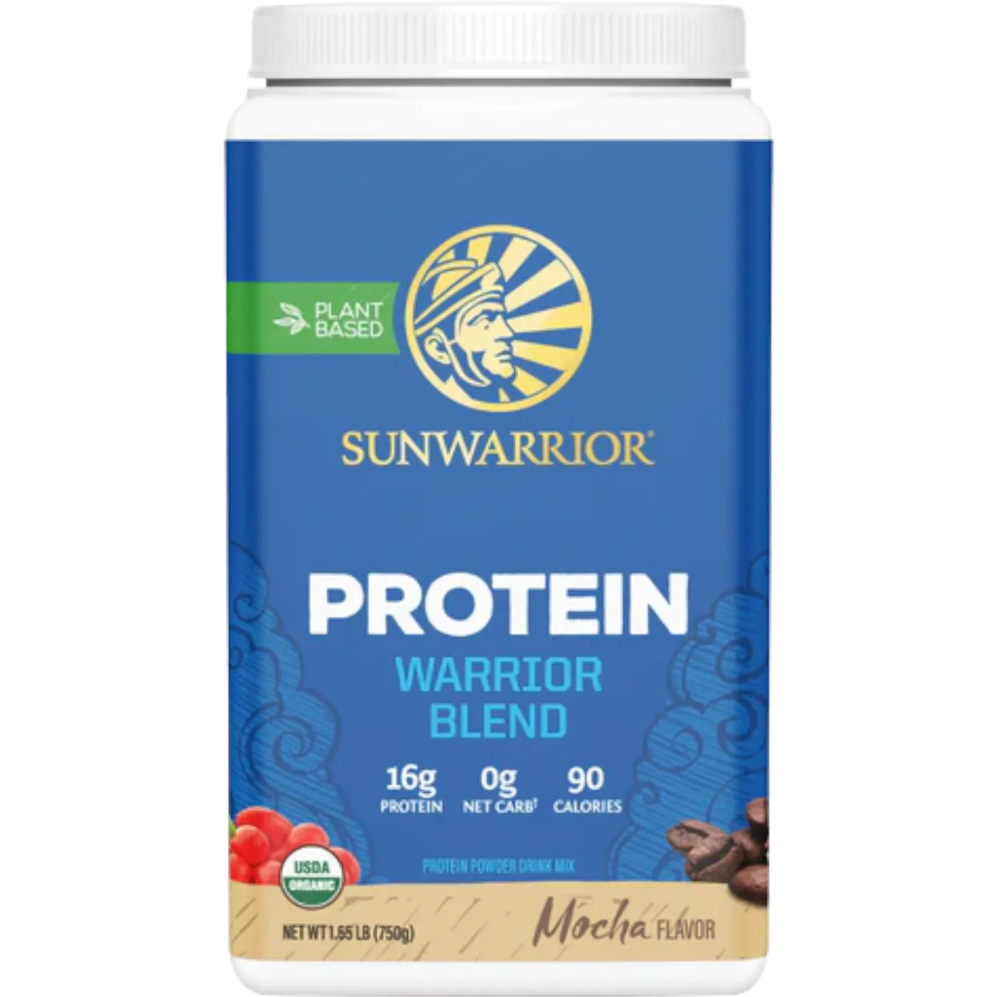 Protein Warrior Blend Mocha 1.65 lbs by Sunwarrior