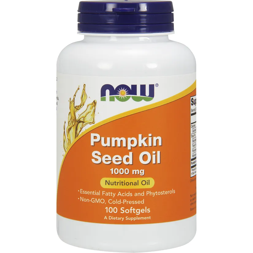 Pumpkin Seed Oil 1000 mg 100 softgels by NOW