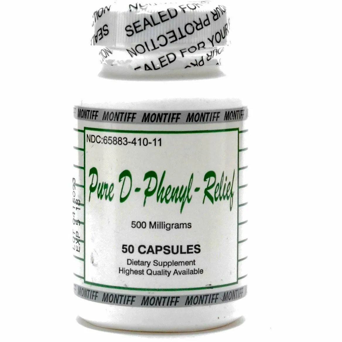 Pure D-Phenyl Relief 500 mg 50 caps by Montiff