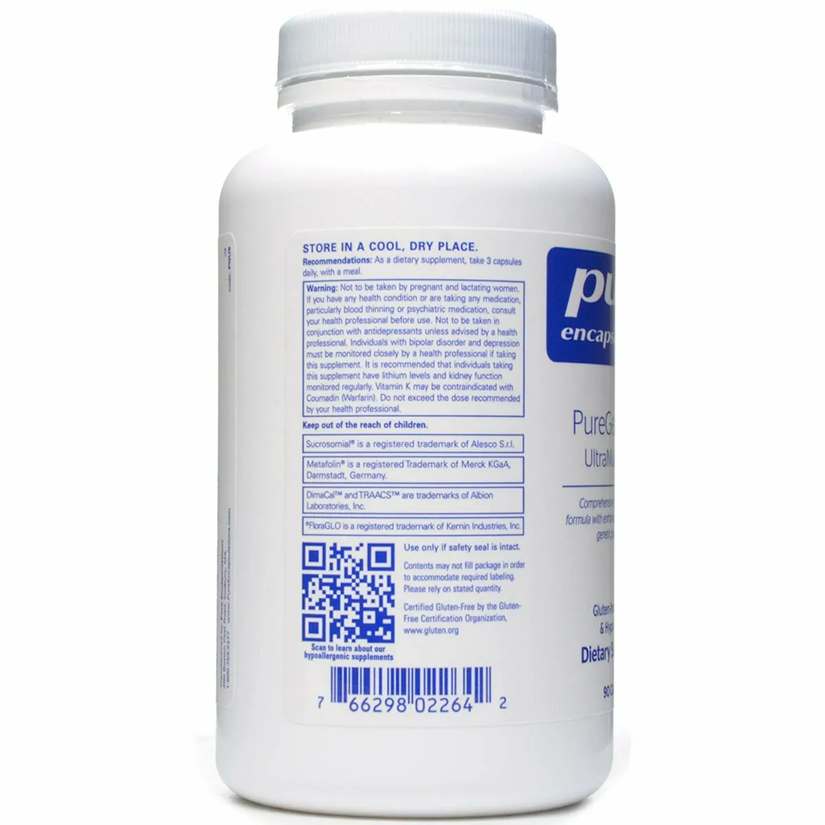 PureGenomics UltraMultivitamin 90 caps by Pure Encapsulations
