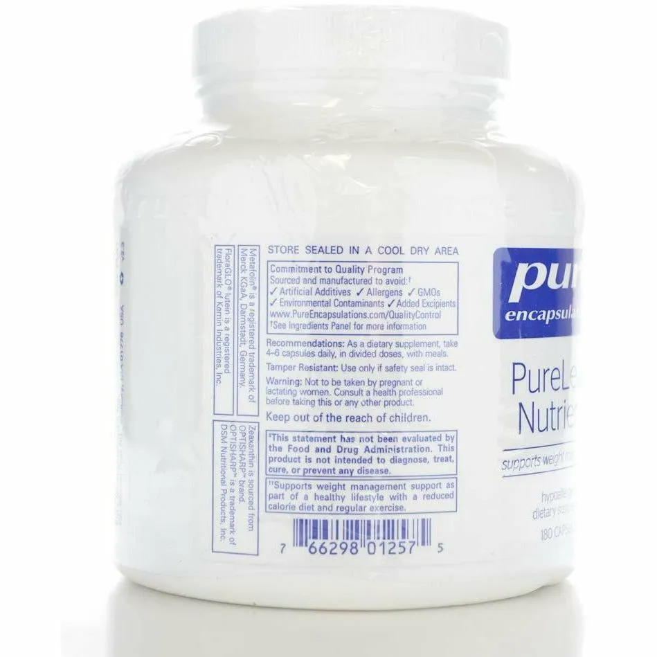 PureLean Nutrients 180 vcaps by Pure Encapsulations