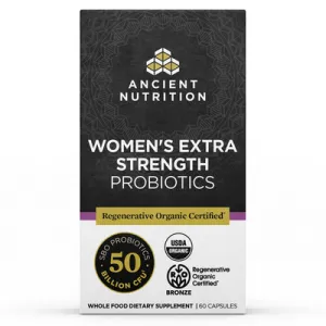 Regenerative Organic Certified Women's Extra Strength Probiotics 60 caps by Ancient Nutrition