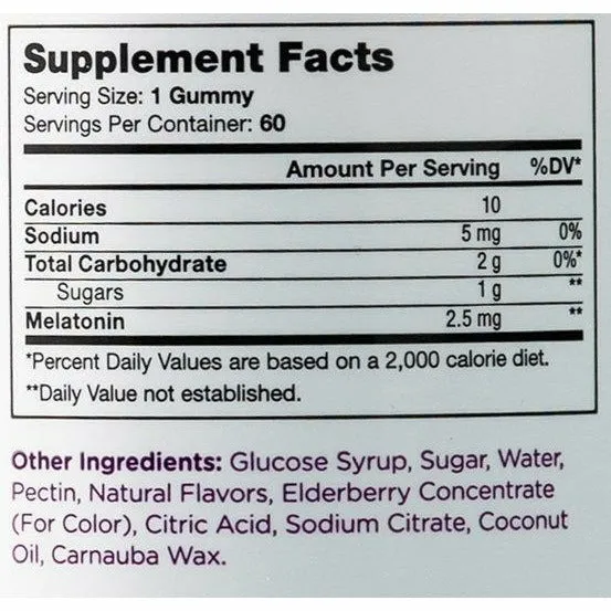 S is for Sleep Melatonin 60 gummies by Chapter One