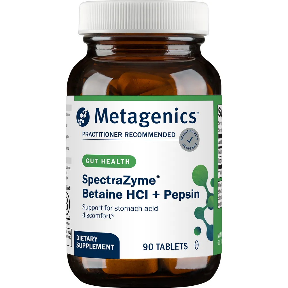 SpectraZyme Betaine HCI   Pepsin by Metagenics