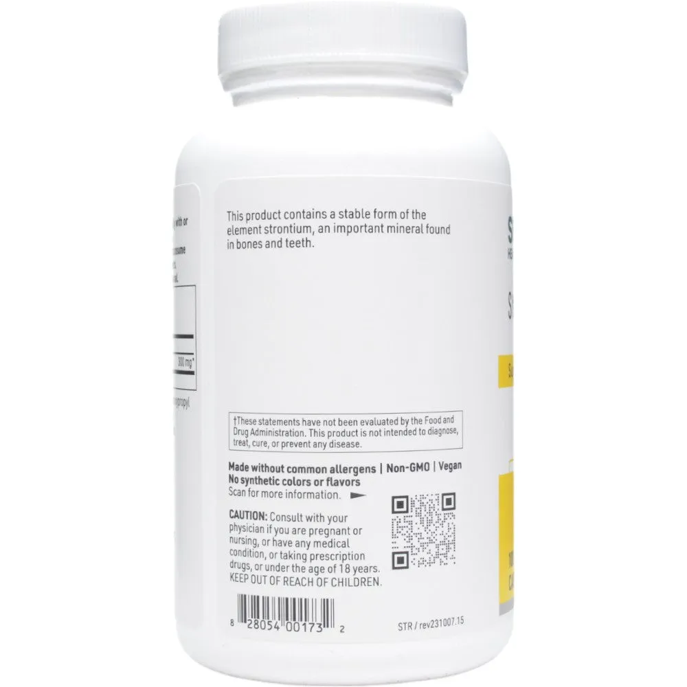 Strontium 300 mg 100 caps by Klaire Labs/SFI Health